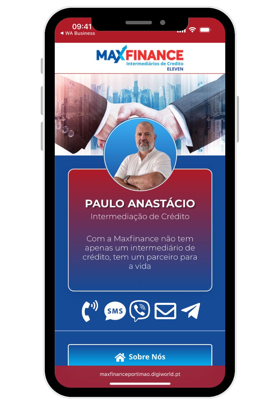 FindLeads - Cartão de Visita Digital